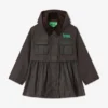 Peplum Wax Jacket in Green Peplum Wax Jacket in Green