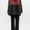 Peplum Wax Jacket in Tartan Peplum Wax Jacket in Tartan