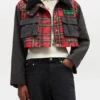Peplum Wax Jacket in Tartan Peplum Wax Jacket in Tartan