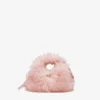 Pink Fur Mini Hobo Bag
