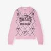 Pink Graphic Bow Sweater Pink Graphic Bow Sweater