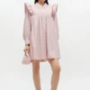 Pink Mini Shirt Dress