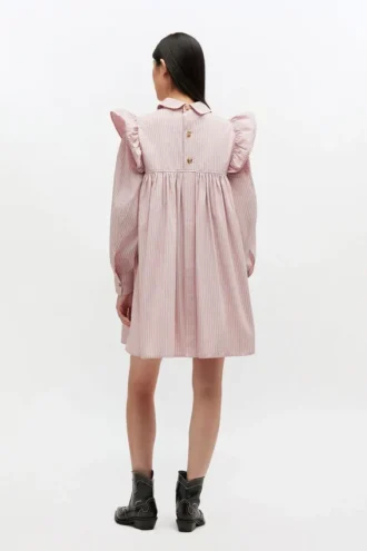Pink Mini Shirt Dress