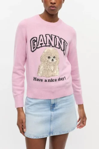 Pink Poodle Sweater