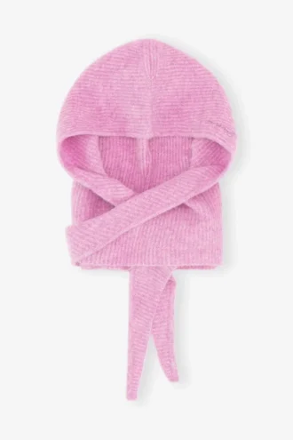 Pink Soft Wool Balaclava