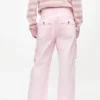 Pink Washed Cotton Twill Pants Pink Washed Cotton Twill Pants