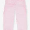 Pink Washed Cotton Twill Pants Pink Washed Cotton Twill Pants