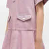 Pink Washed Denim Dress