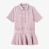 Pink Washed Denim Dress