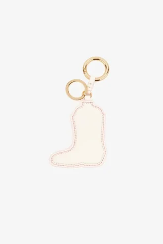 Pink Western Boot Keyring
