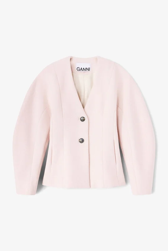 Pink Wool Blazer Pink Wool Blazer