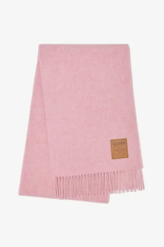 Pink Wool Scarf