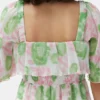Pleated Georgette Midi Smock Dress Pleated Georgette Midi Smock Dress