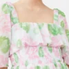 Pleated Georgette Midi Smock Dress Pleated Georgette Midi Smock Dress