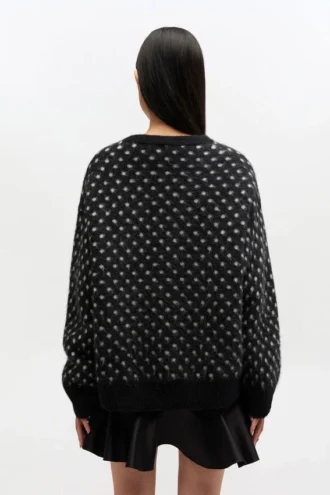 Polka Brushed Sweater