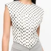 Polka-Dot Satin Corset Blouse Polka-Dot Satin Corset Blouse