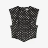 Polka-Dot Satin Corset Top Polka-Dot Satin Corset Top