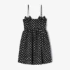 Polka-Dot Satin Mini Dress Polka-Dot Satin Mini Dress