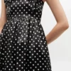 Polka-Dot Satin Mini Dress Polka-Dot Satin Mini Dress