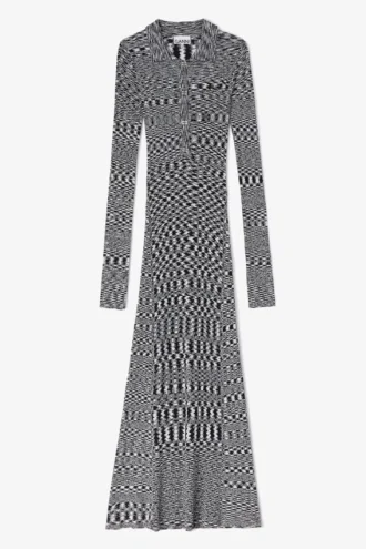 Polo Dress in Spacedyed Knit