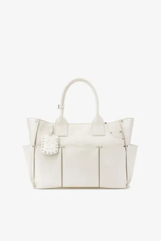 Posy Bag in White Ostrich