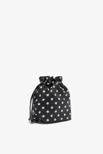 Printed Bou Bucket Pouch with Dots