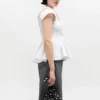 Printed Bou Bucket Pouch with Dots