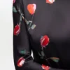 Printed Circle Collar Midi Dress