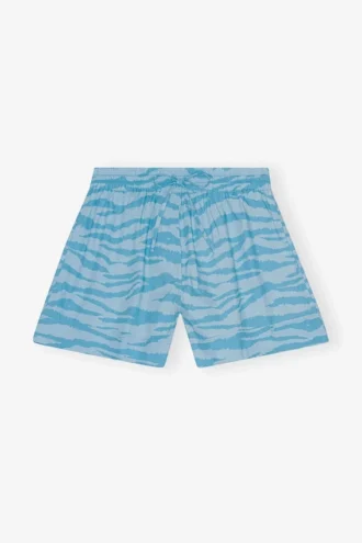 Printed Cotton Elasticated Shorts