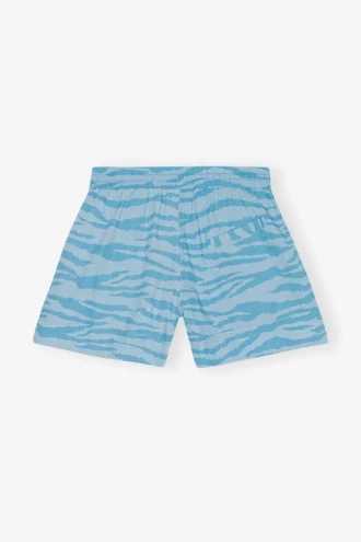 Printed Cotton Elasticated Shorts
