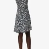 Printed Crepe Wrap Dress Printed Crepe Wrap Dress
