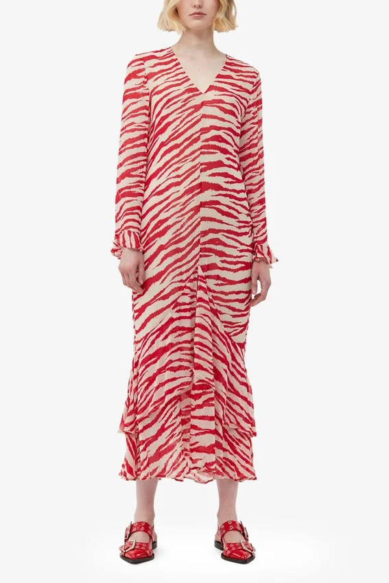 Printed Light Georgette Maxi Dress Printed Light Georgette Maxi Dress