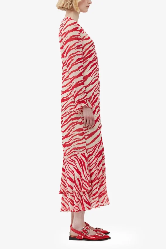 Printed Light Georgette Maxi Dress Printed Light Georgette Maxi Dress