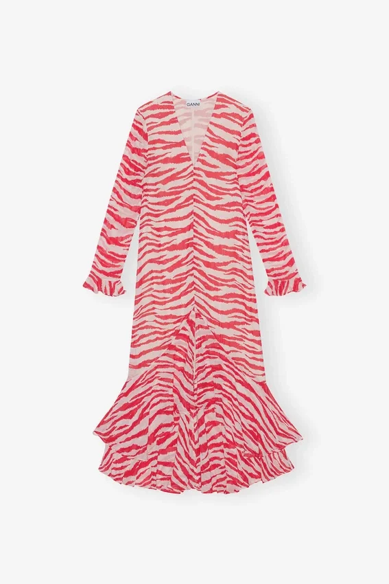 Printed Light Georgette Maxi Dress Printed Light Georgette Maxi Dress
