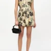Printed Marl Mesh Corset Mini Dress Printed Marl Mesh Corset Mini Dress