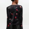 Printed Satin Blouse