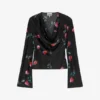 Printed Satin Blouse