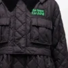 Quilted Long Coat in Black Quilted Long Coat in Black
