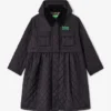 Quilted Long Coat in Black Quilted Long Coat in Black
