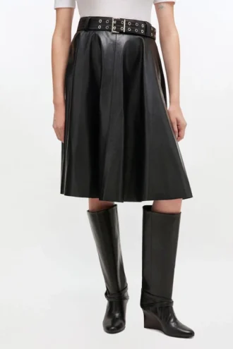 Recycled Leather Skirt
