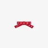Red Eyelet Bow Barrette