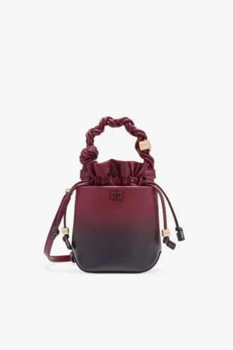 Red Gradient Mini Bou Bucket Bag
