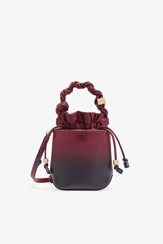 Red Gradient Mini Bou Bucket Bag Red Gradient Mini Bou Bucket Bag
