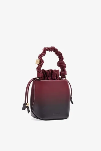 Red Gradient Mini Bou Bucket Bag