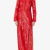 Red Sequins Maxi Dress Red Sequins Maxi Dress
