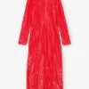 Red Sequins Maxi Dress Red Sequins Maxi Dress