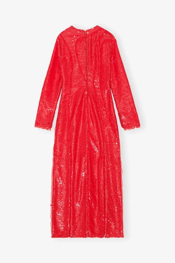 Red Sequins Maxi Dress Red Sequins Maxi Dress
