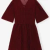 Red Sheer Tie String Wrap Dress Red Sheer Tie String Wrap Dress