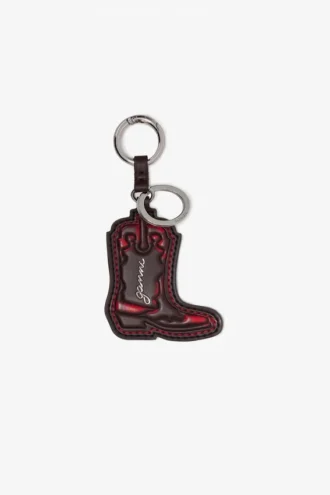Red Western Boot Keyring