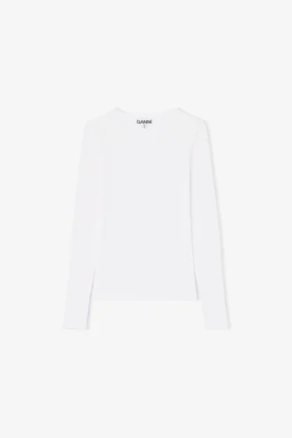 Rib Long-sleeve Top